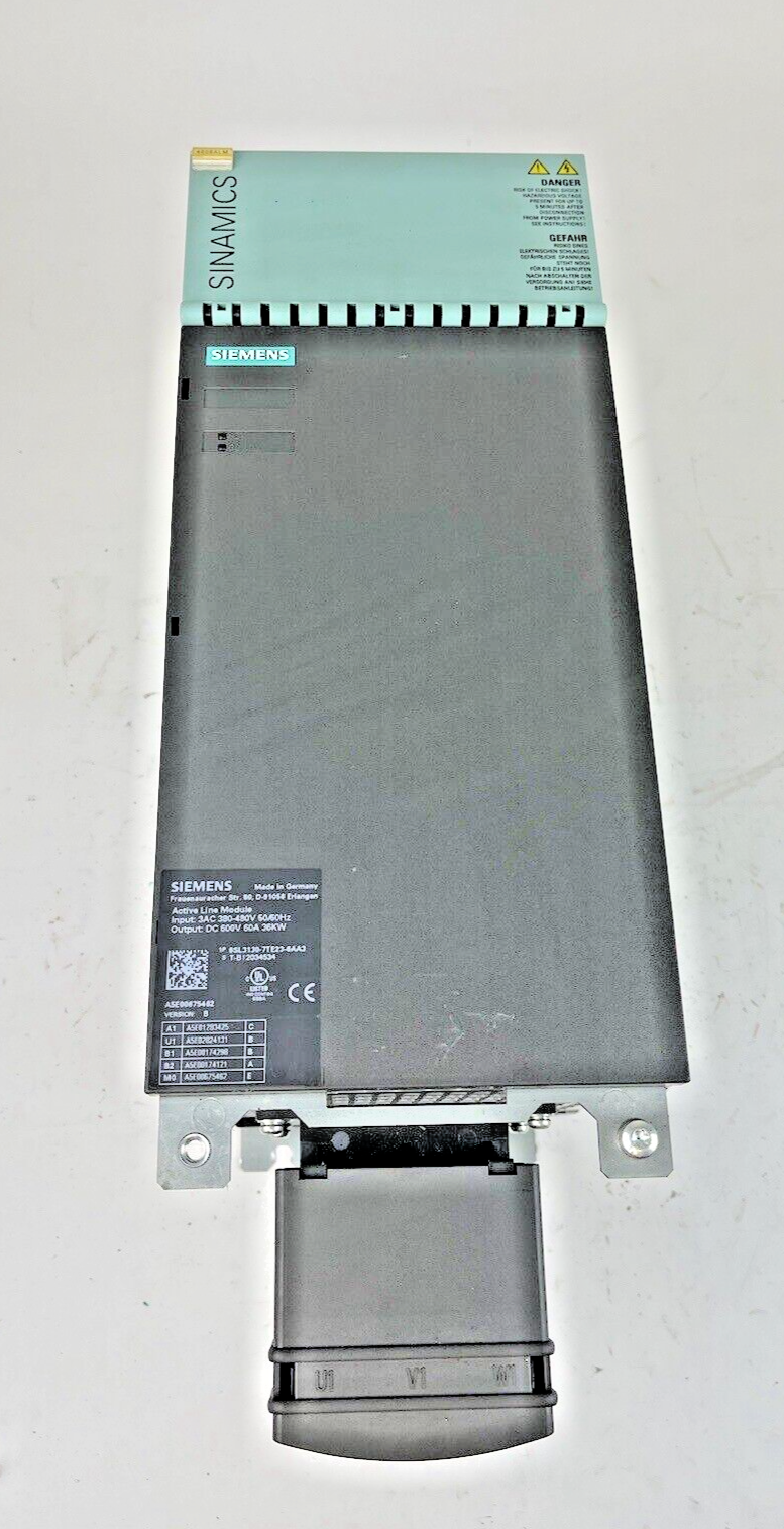 SIEMENS  6SL3130-7TE23-6AA3  SINAMICS ACTIVE LINE MODULE 480V 36KW 60A