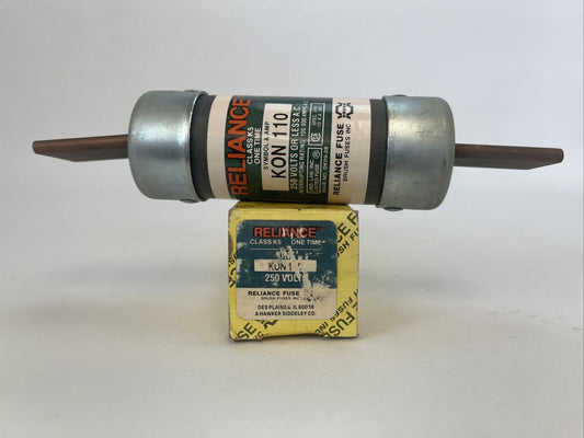 RELIANCE KON110 CLASS K5 ONE TIME FUSE 110AMP 250VAC
