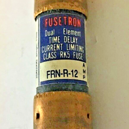 FUSETRON FRN-R-12 TIME DELAY FUSE CLASS RK5 250VAC 12A ****LOTOF7****