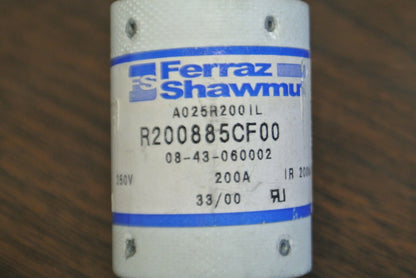 FERRAZ-SHAWMUT A025R200IL PROTISTOR FUSE / 250V / 200A / R200885CF00 NEW SURPLUS