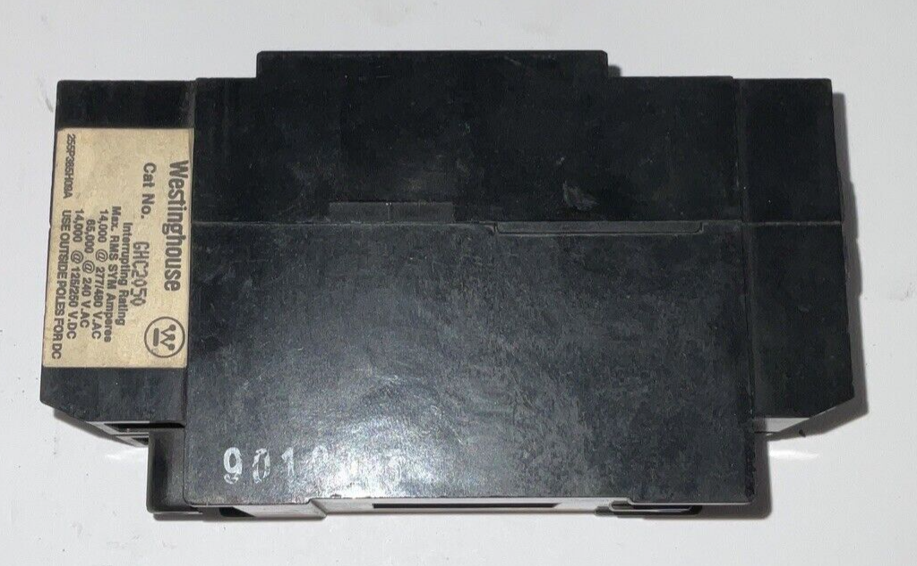 WESTINGHOUSE GHC2050 CIRCUIT BREAKER 480VAC 125/250VDC 50A 2POLE