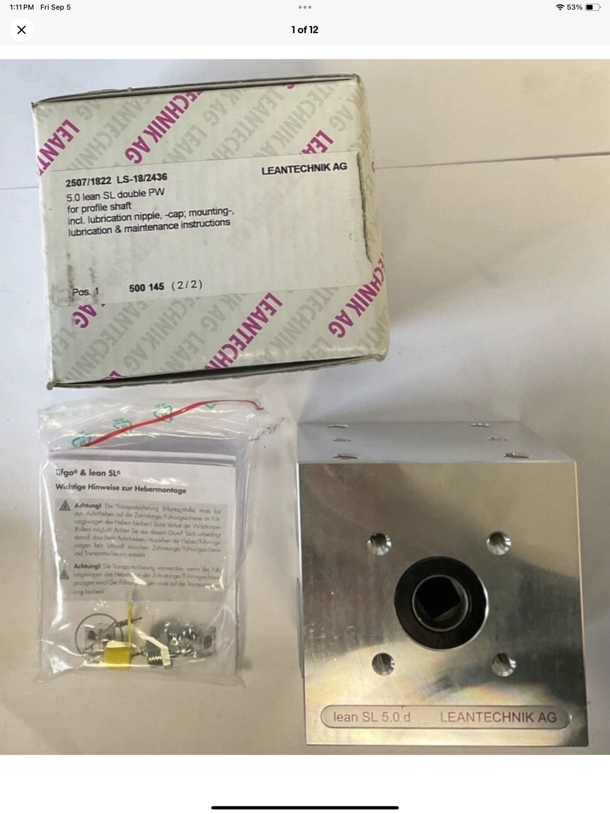 LEANTECHNIK 2507/1822 LS-18/2436 GEAR RACK DRIVE LEAN SL 5.0 d
