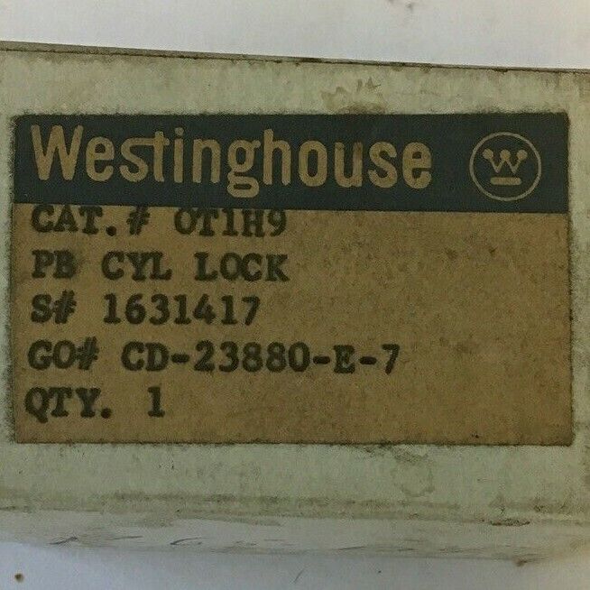 WESTINGHOUSE OT1H9 PUSHBUTTON CYLINDER LOCK 1631417