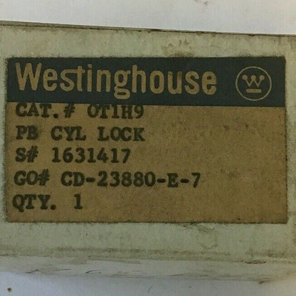 WESTINGHOUSE OT1H9 PUSHBUTTON CYLINDER LOCK 1631417