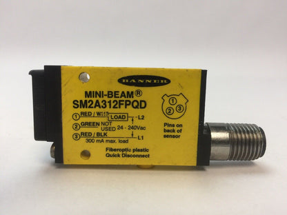 BANNER SM2A312FPQD PHOTOELECTRIC SENSOR