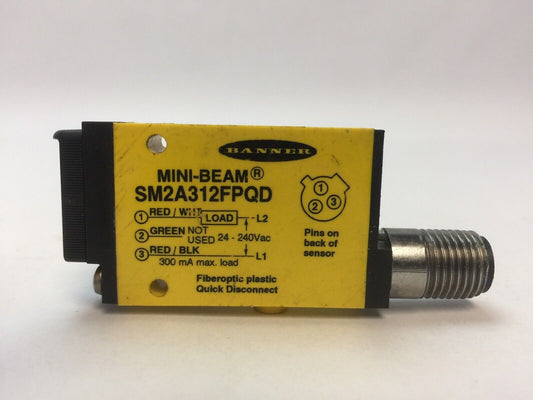 BANNER SM2A312FPQD PHOTOELECTRIC SENSOR
