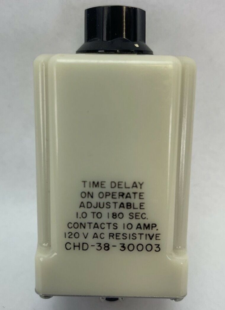 AMF POTTER & BRUMFIELD CHD-38-30003 TIME DELAY RELAY 1.0-180SEC 10A 120VAC 24VDC