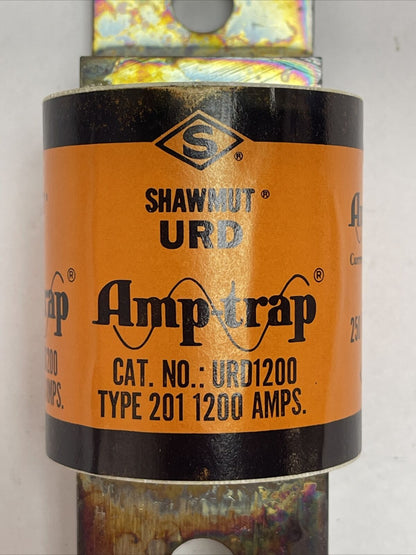 SHAWMUT URD1200 AMP-TRAP TYPE 201 CURRENT LIMITING FUSE 1200AMP 250VAC
