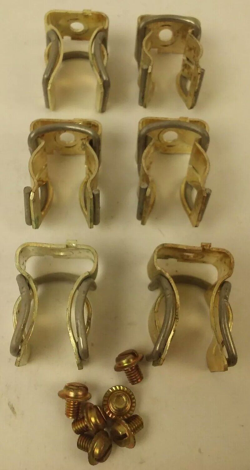 ALLEN BRADLEY 1401-N42 FUSE CLIP KIT 30-60A, 30A@600V, 60A@250V, (LOT OF 2)