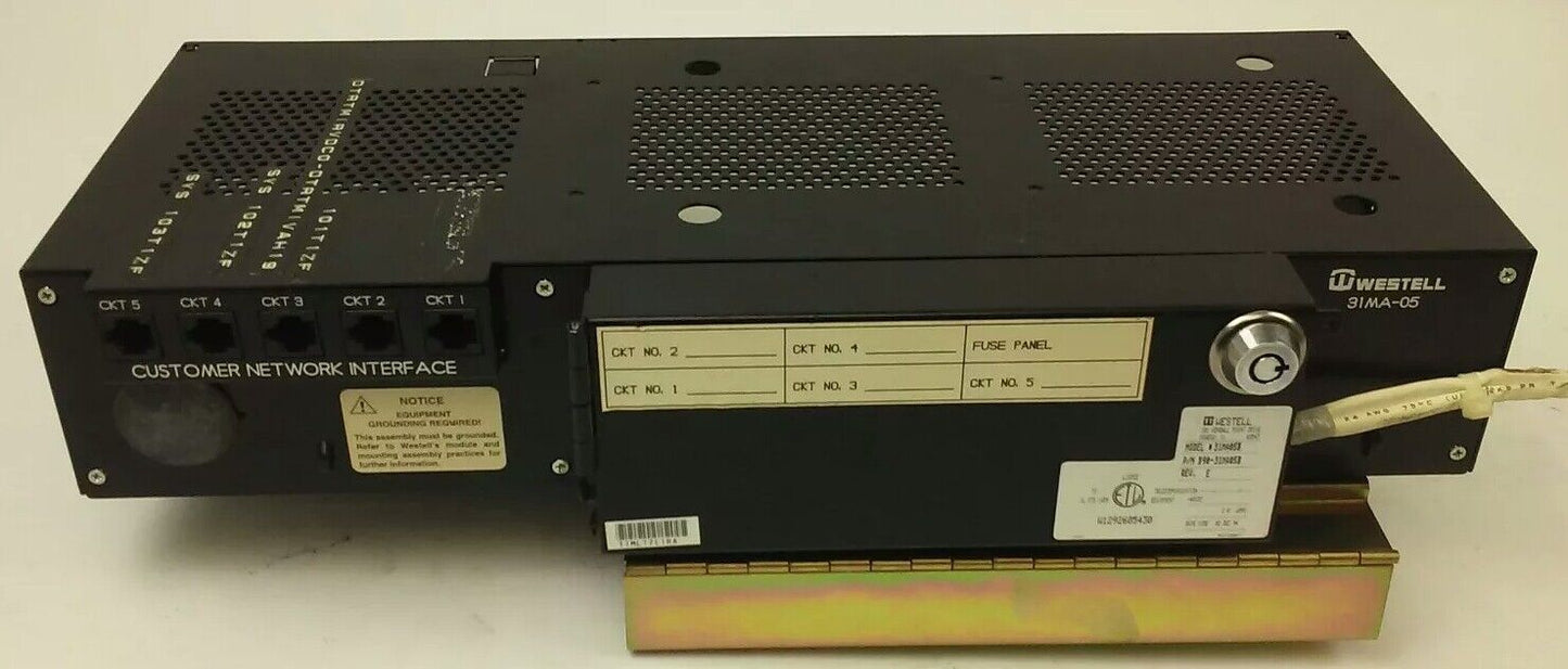 WESTELL B90-31MA05B MAINFRAME, NO CONNECTOR MODULES, REV. E, 48VDC, 2A,