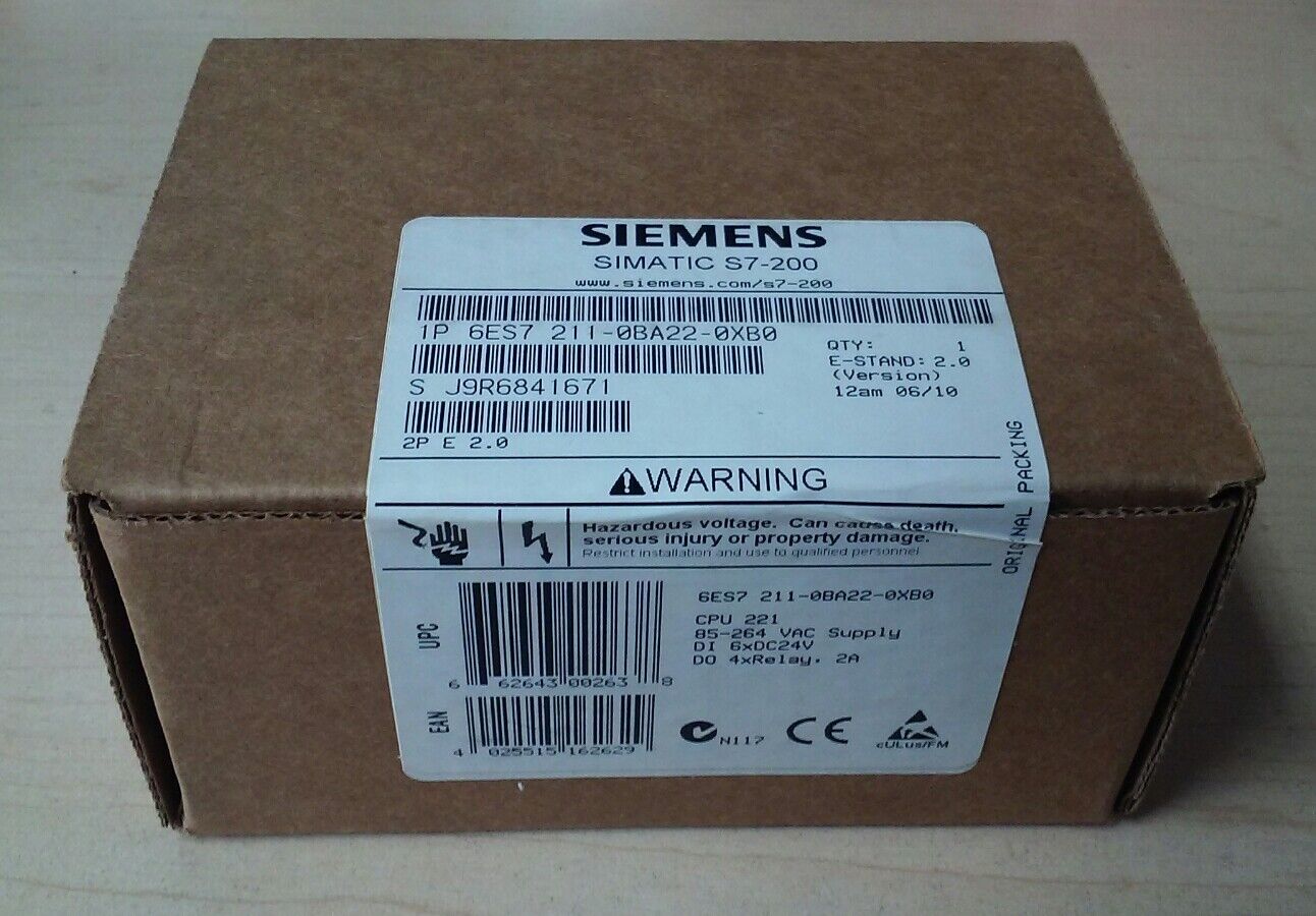 SIEMENS 6ES7 211-0BA22-0XB0 CPU MODULE 6ES72110BA220XB0 (NEW IN BOX)