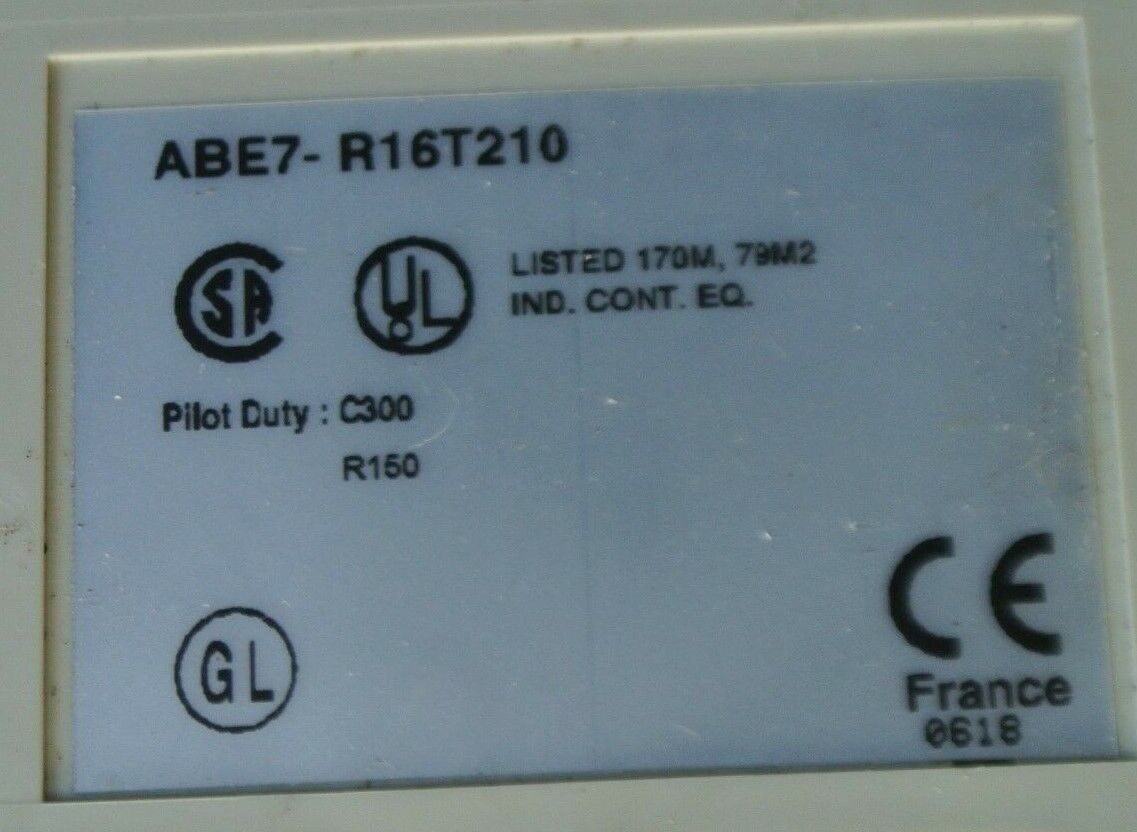 TELEMECANIQUE ABE7-R16T210 TELEFAST 2 OUTPUT MODULE / 16 CHANNEL / w/EM RELAYS