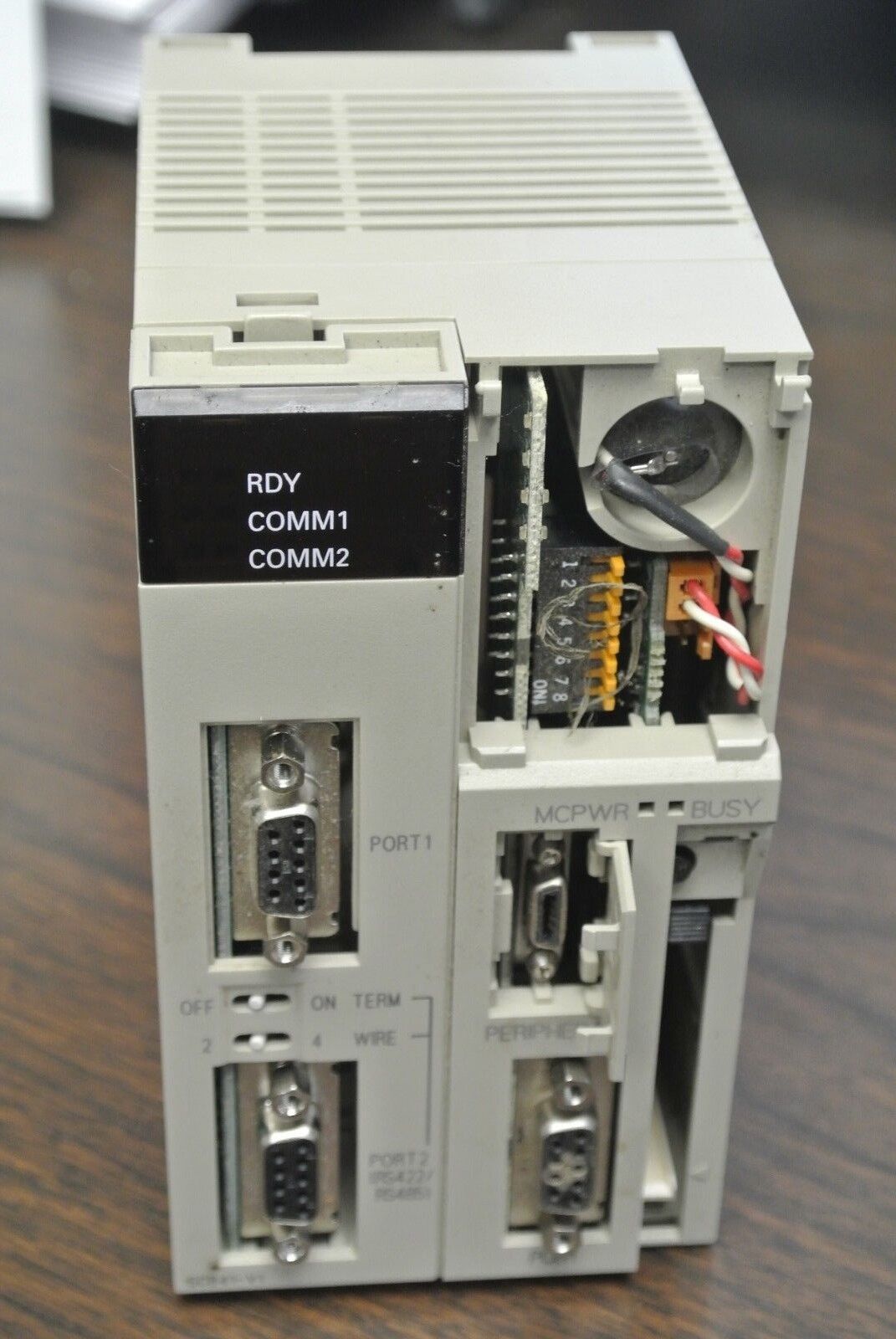 OMRON CS1G-CPU44H PROGRAMMABLE CONTROLLER / CPU + CS1W-SCB41-V1 SERIAL COMM BRD