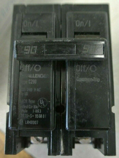 CHALLENGER C290 CIRCUIT BREAKER / 90A / 120/240VAC / 2-POLE / NEW SURPLUS / EACH