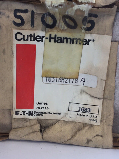 CUTLER HAMMER 10316H2178A LIMIT SWITCH 600VAC PILOT DUTY 1683 E50KL37 SER A1