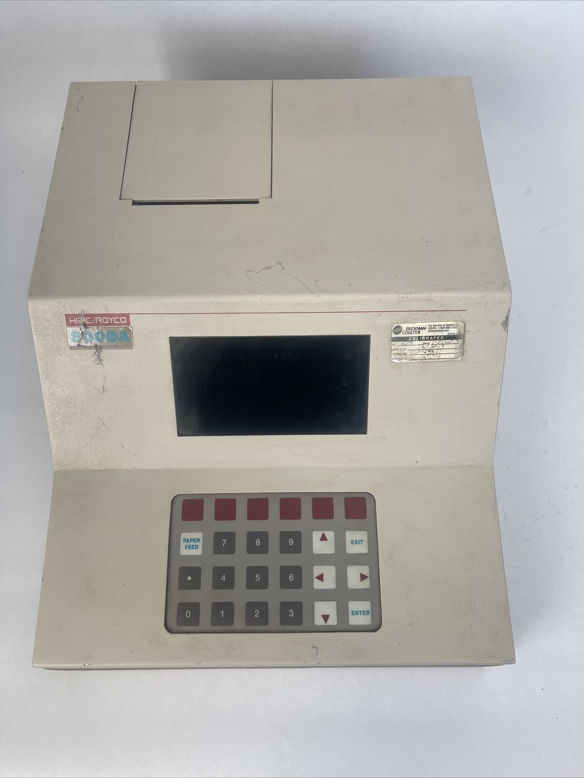 HIAC / ROYCO 8000A CONTAMINATION COUNTER 115/230VAC 1.5/0.75A *PARTS SOLD AS IS*