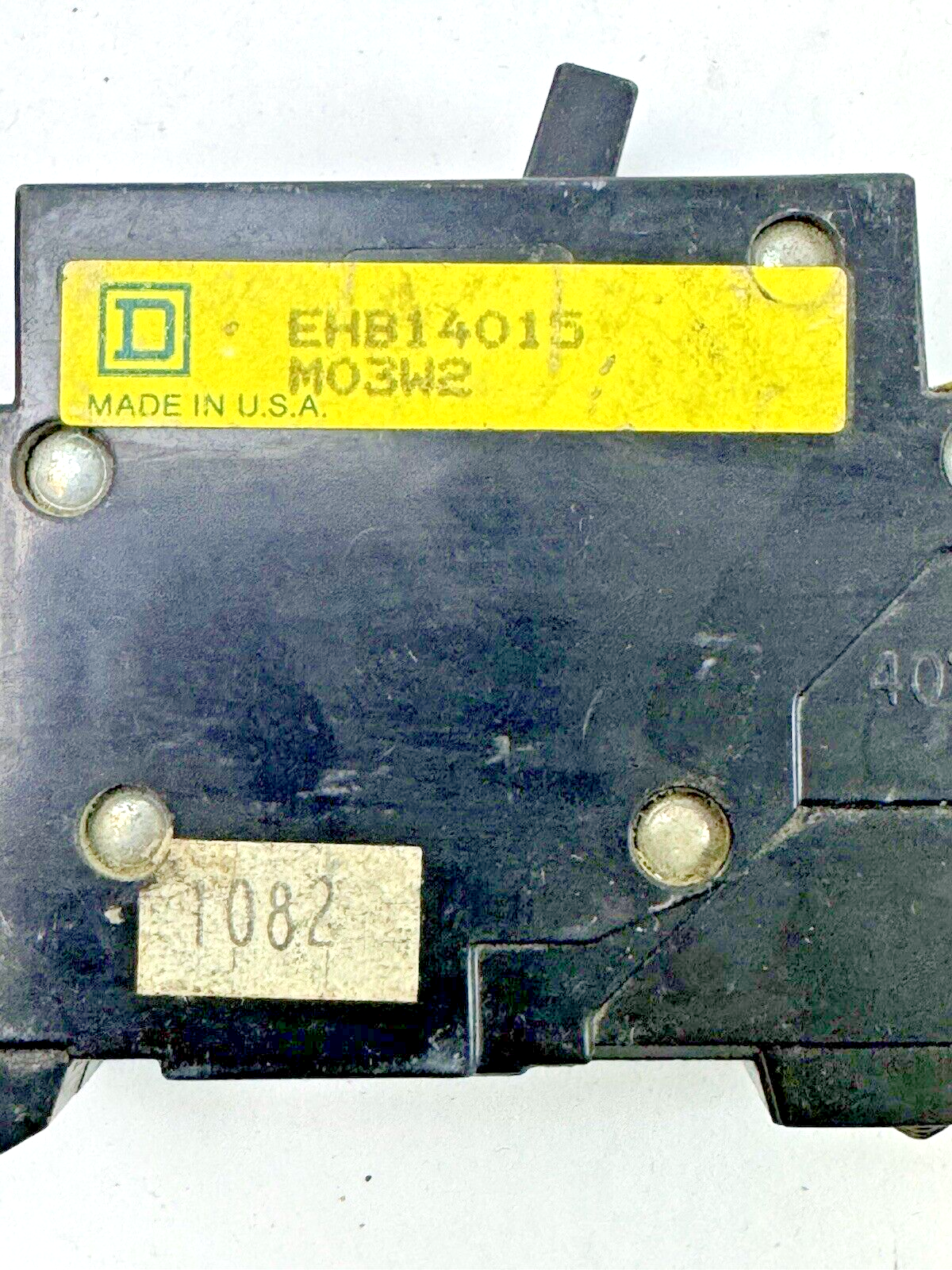 SQUARE D - EHB14015 - BOLT-ON CIRCUIT BREAKER - 1 POLE/15 A/ 277 VAC/ TYPE EHB4