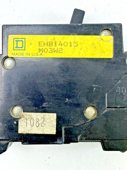 SQUARE D - EHB14015 - BOLT-ON CIRCUIT BREAKER - 1 POLE/15 A/ 277 VAC/ TYPE EHB4