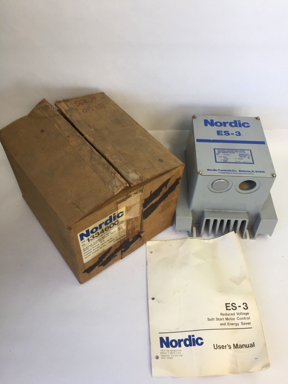 NORDIC ES-3 1334600 460V 60HZ 35AMP 20HP 3PHASE  REDUCE VOLTAGE SOFT START