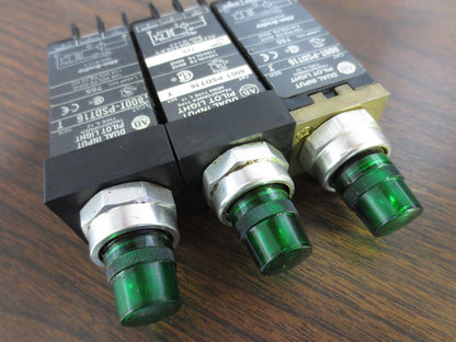 ALLEN-BRADLEY 800T-PSDT16 Ser. T DUAL INPUT PILOT LIGHT, GREEN  (EACH)