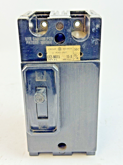 ITE - EF2-M015 - MOLDED CASE MAGNETIC CIRCUIT BREAKER - 2 POLE/ 600 VAC/15 A