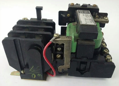 GENERAL ELECTRIC CR208C100DLE, STARTER, 3PH, 600V, 27A, 10HP, SIZE 1, 120V COIL