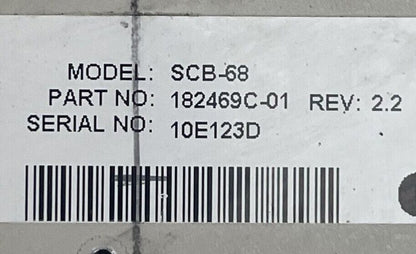 NATIONAL INSTUMENTS SCB-69 182469C-01 SHIELDED I/O BLOCK REV 2.2