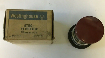 WESTINGHOUSE OT1C1 PUSHBUTTON OPERATOR BLACK NO SHROUD