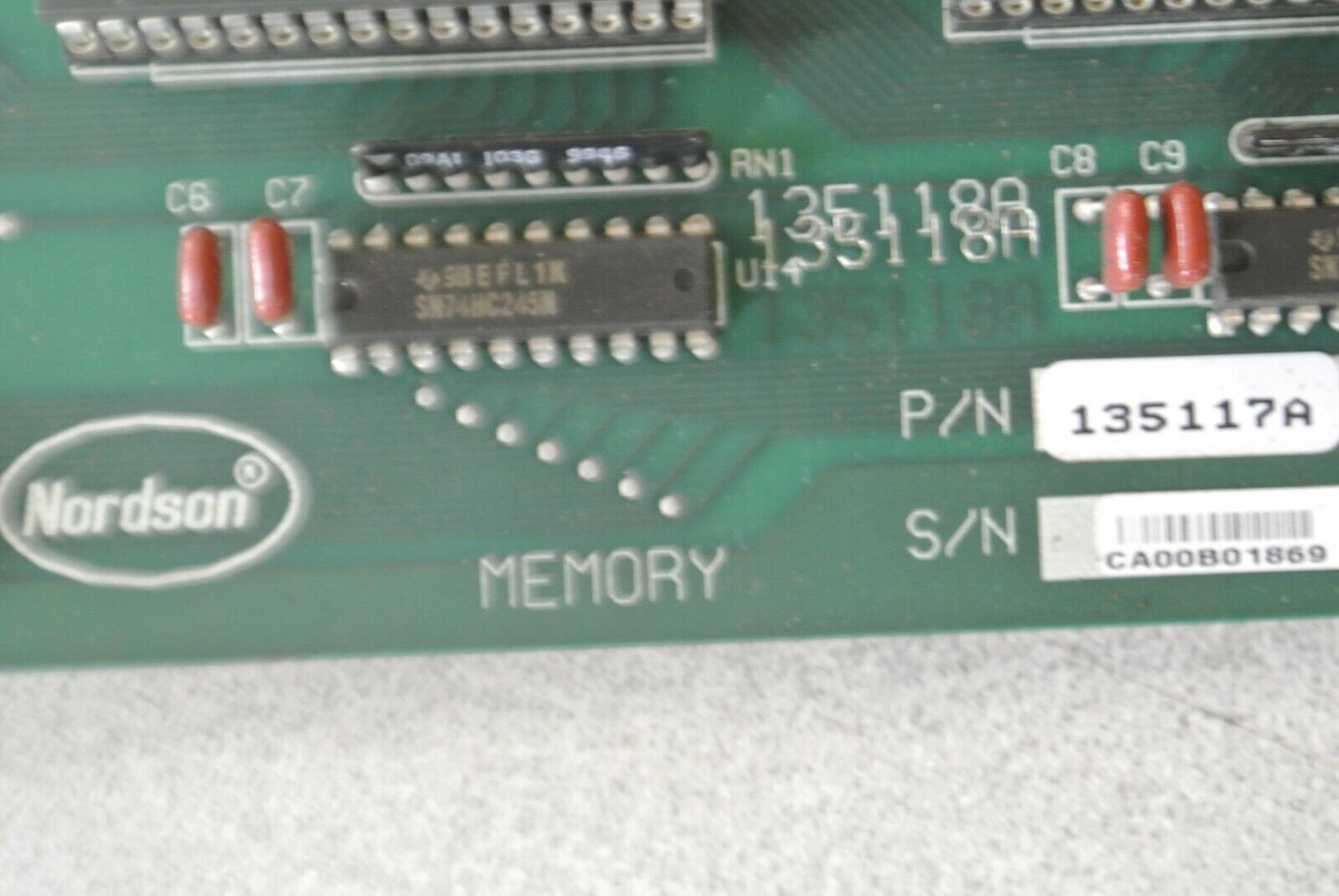 NORDSON 135117A MEMORY BOARD / CIRCUIT BOARD