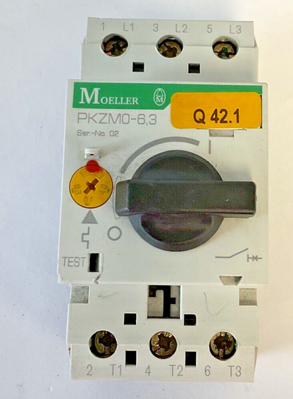 MOELLER PKZM0-6.3 CIRCUIT BREAKER SER.02 600VAC