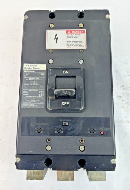 ITE - HNB3F800 - MAGNETIC CIRCUIT BREAKER W/ 800 A TRIP - 800 AMP/3 POLE/600 VAC