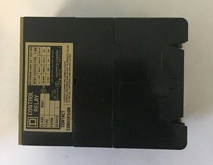 SQUARE D 8501 LO-60 AC MAGNETIC RELAY SER.A 120-60/110-50