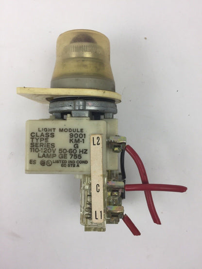 SQUARE D 9001 KM-1 LIGHT MODULE SER G 110-120V 50-60HZ