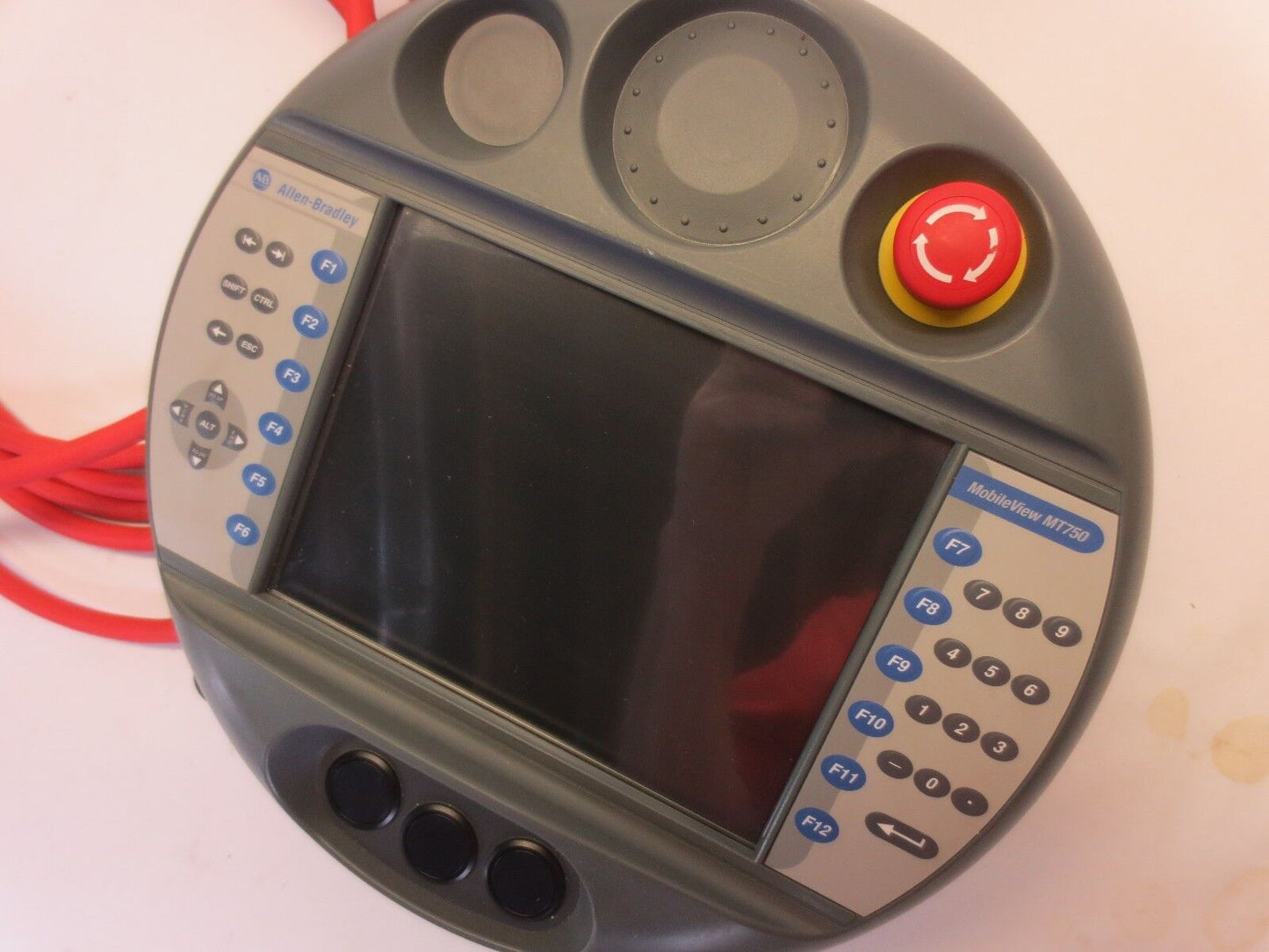 ALLEN-BRADLEY MOBILEVIEW MT750 MACHINE TERMINAL w/ 5-METER CABLE - 2727-M7P20D1.