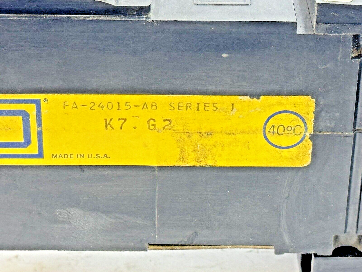 SQUARE D - FA24015AB - I-LINE MOLDED CIRCUIT BREAKER - 15 AMP/2 POLE/480 VAC