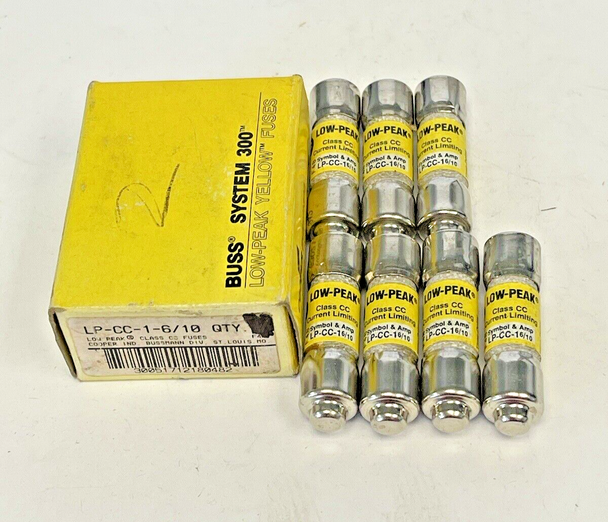 BUSSMANN - *BOX OF 7* - LP-CC-1-6/10 - LOW-PEAK, CURRENT-LIMITING, 600 VAC