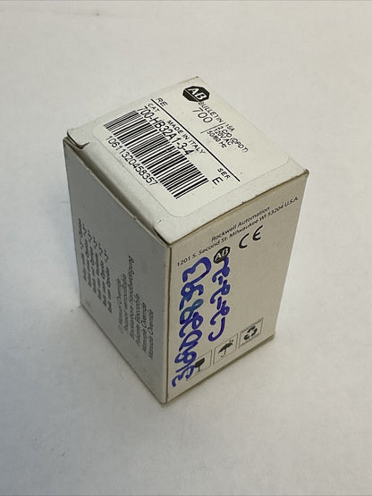 ALLEN BRADLEY 700-HB32A1-3-4 SER E RELAY 15A 2 C/O (DPDT) 120VAC 50/60HZ