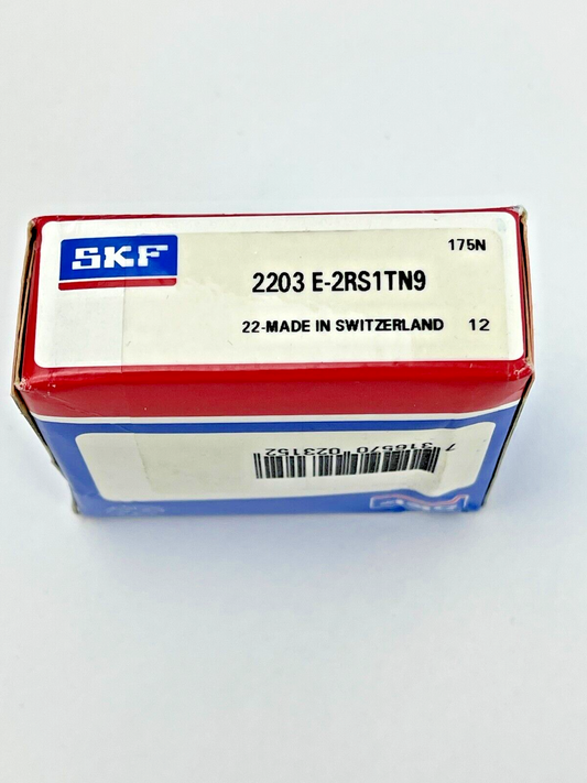 SKF 2203 E-2RS1TN9 - SELF ALIGNING BALL BEARING - 17 mm ID x 40 mm OD x 16 mm W