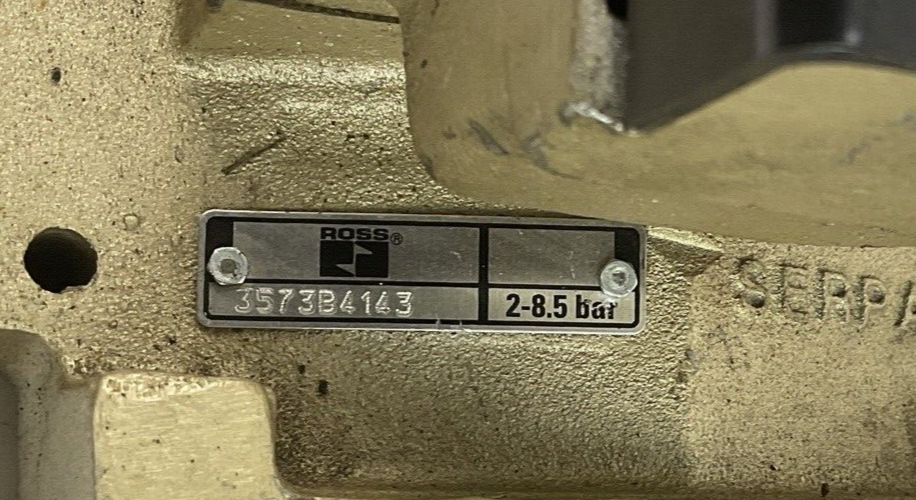 ROSS 3573B4143 DOUBLE VALVE 2-8.5BAR  D-S MONITOR 140VAC 26WATT