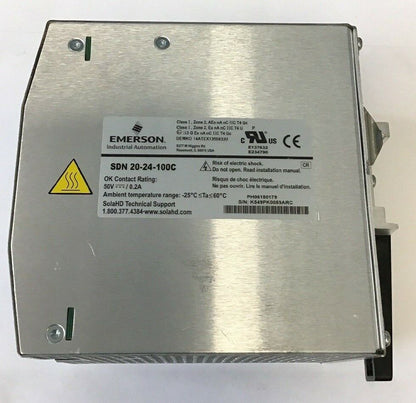 EMERSON SDN20-24-100C SOLA POWER SUPPLY 50VDC/0.2A