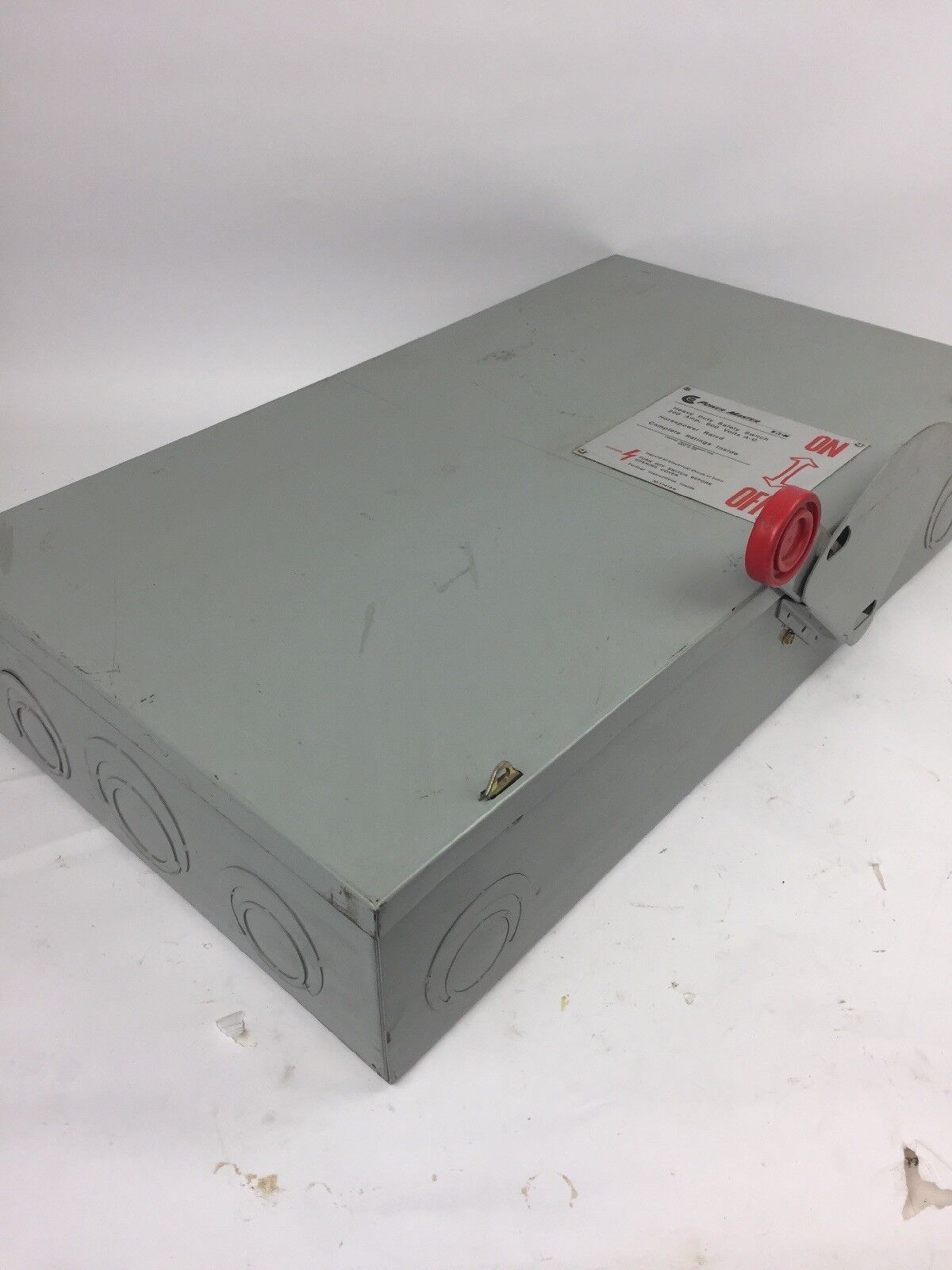 EATON H364NFK HEAVY DUTY SAFETY SWITCH 200 AMP 600 VAC 250 VDC 3 POLE TYPE 1