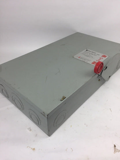 EATON H364NFK HEAVY DUTY SAFETY SWITCH 200 AMP 600 VAC 250 VDC 3 POLE TYPE 1