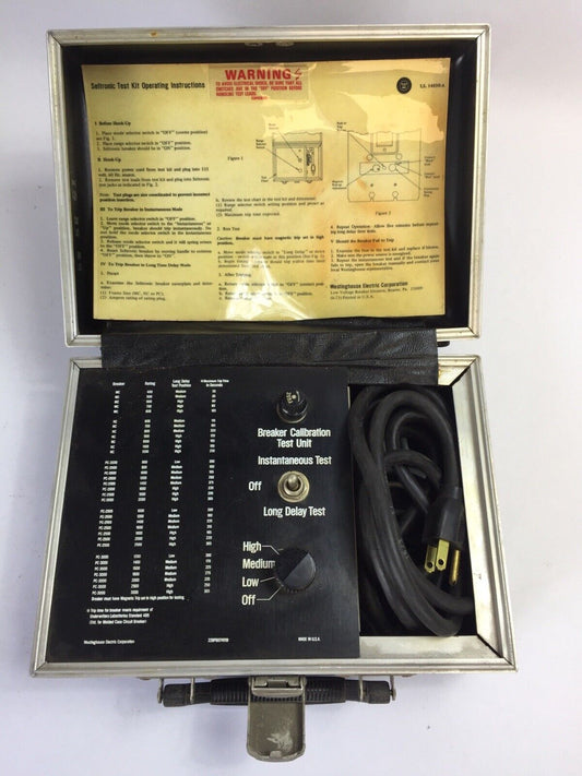 WESTINGHOUSE BREAKER CALIBRATION TEST UNIT