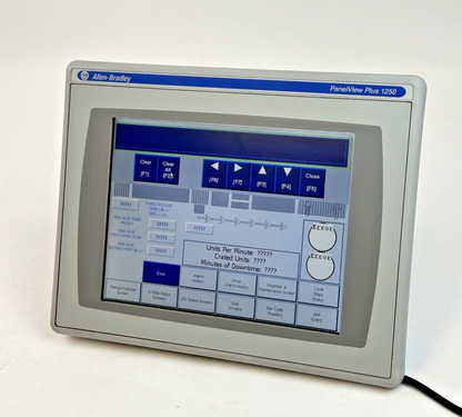 ALLEN-BRADLEY - 2711P-T12C4D8 SER. A - PANELVIEW PLUS 1250 ASSEMBLED TERMINAL