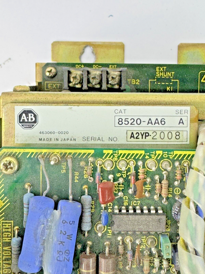 ALLEN-BRADLEY - 8520-AA6 Ser. A - SERVO AMPLIFIER 6AMP DOUBLE AXIS