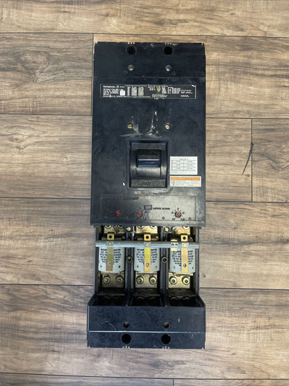 WESTINGHOUSE NB3800PF TRI-PAC DE-ION CIRCUIT BREAKER 600VAC 800A 3P 600AMP TRIP