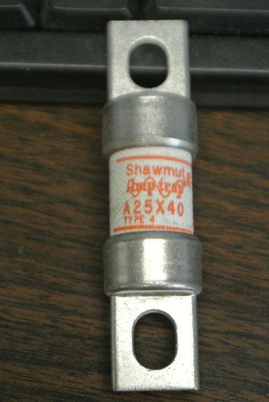 EACH / SHAWMUT A25X40 SEMICONDUCTOR FUSE / 250V / 40A / NEW SURPLUS