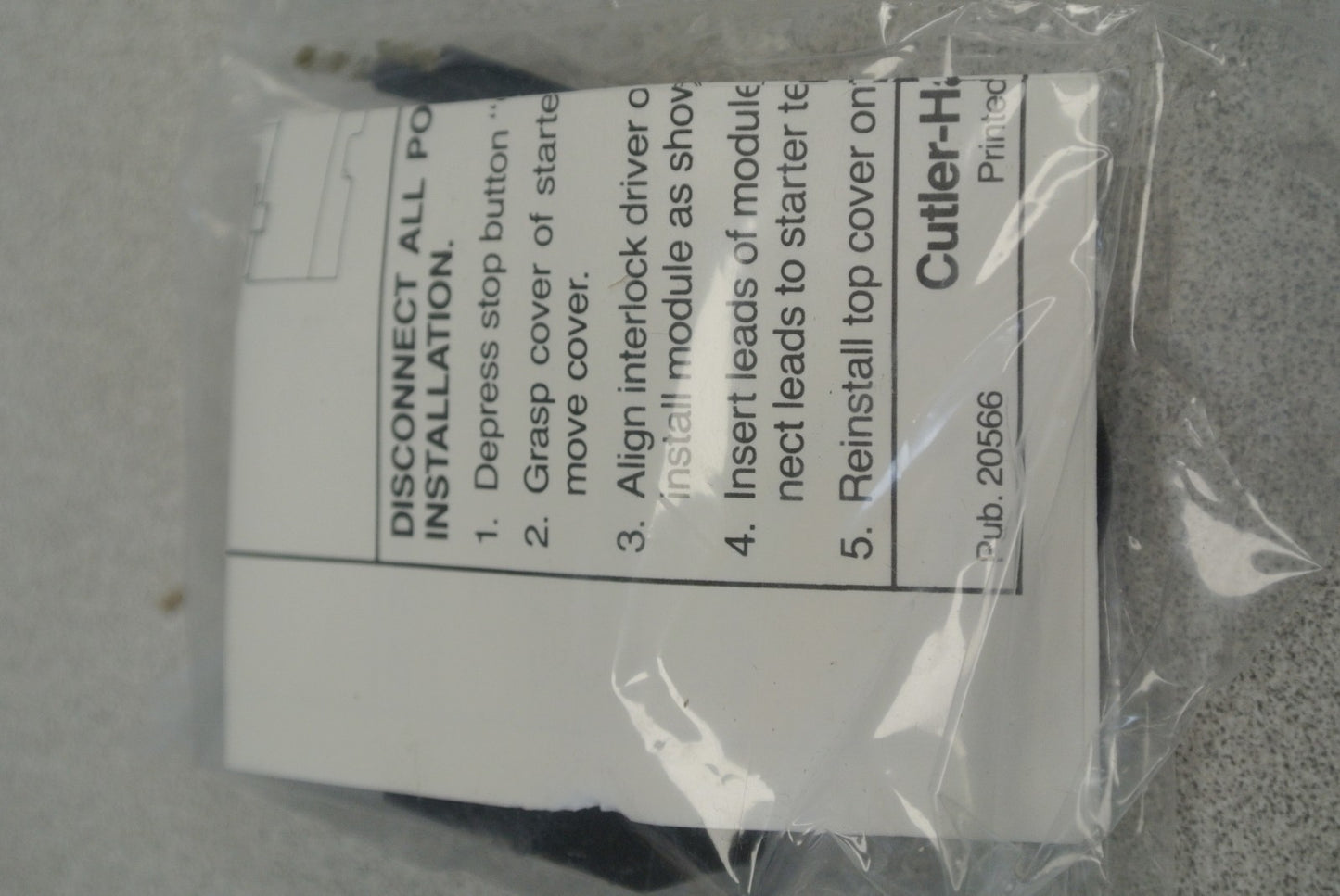 CUTLER-HAMMER C320MSR1L UNDERVOLT RELEASE for A302 MANUAL STARTER / 380-440V