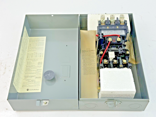 ALLEN-BRADLEY - 509-CAD SER. A -MAG MOTOR CONTROLLER W/ TYPE 1 ENC 120V COIL-NEW