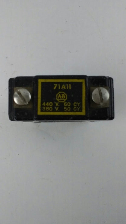 ALLEN BRADLEY 71A11 COIL 440V 60CY 380V 50CY